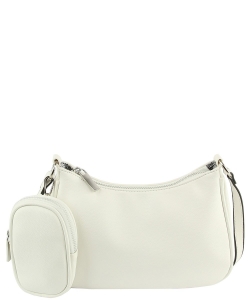 Fashion 2-in-1 Crossbody Bag LHU468 WHITE